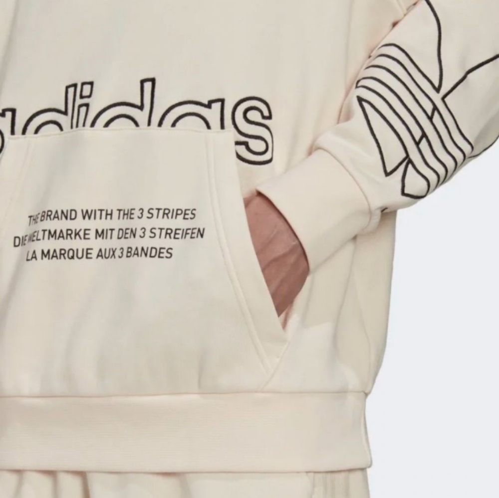Men's Adidas Originals Tricolor Graphic Hoodie Size - L - Picture 3 of 16